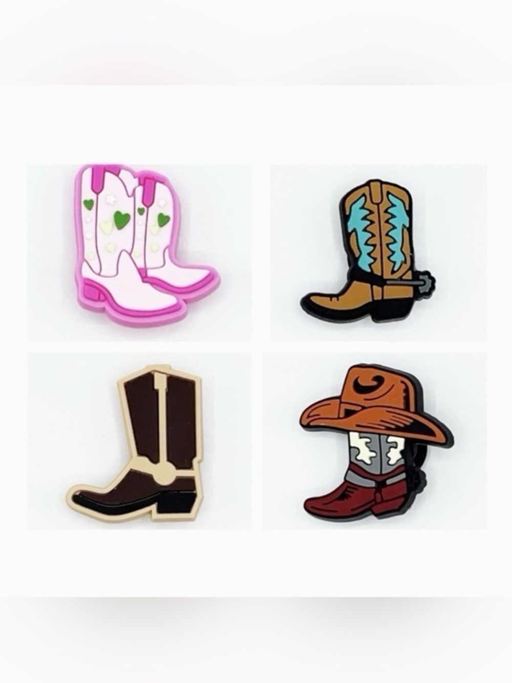 Western Boots Shoe Charms